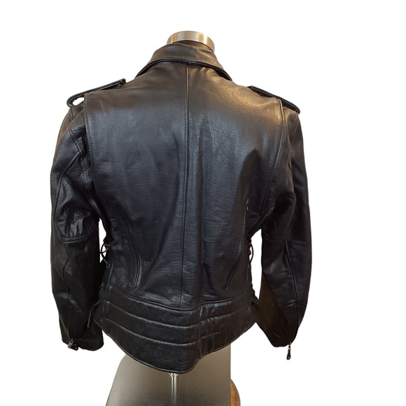 Xelement Classic Leather Motorcycle Jacket - Picture 4 of 16